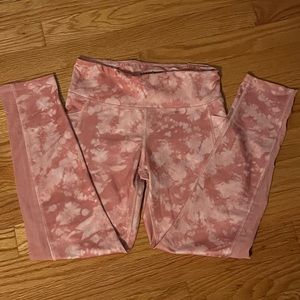 OLD NAVY GIRLS PINK TIE DYE LEGGINGS- size girls L (10-12)